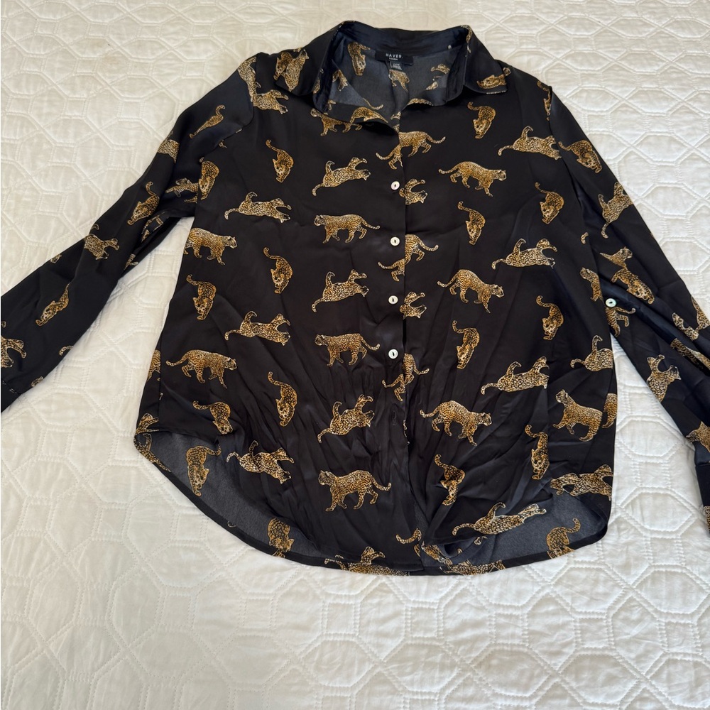 Leopard printed top